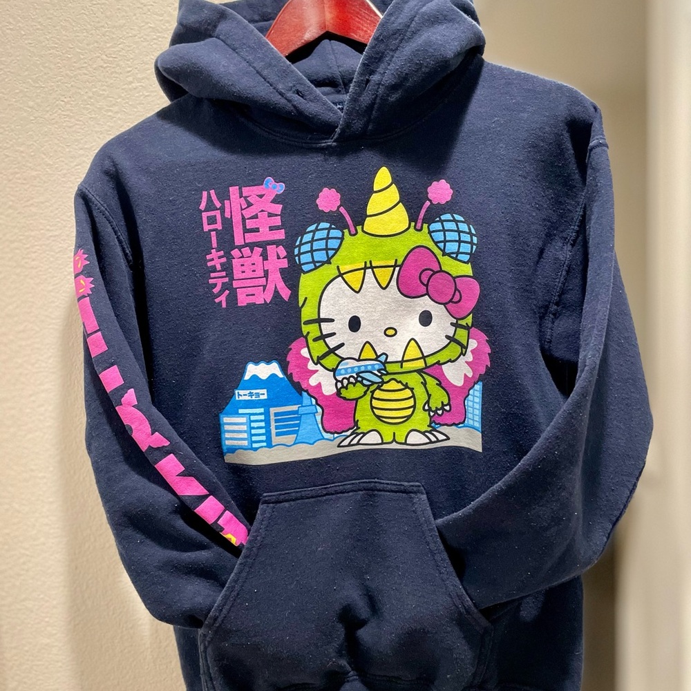 Hello Kitty Mothra Godzilla Hoodie
